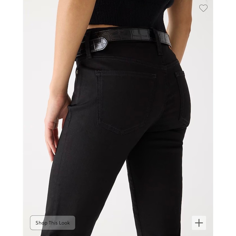 J.Crew EUC 9 Demi-boot Cropped Jeans in Stay Black Wash Size 27 Mid Rise - Picture 2 of 11
